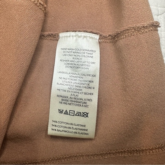 Free People Iris Layering Top. Color: Cafe Latte. Size: Medium. - Picture 7 of 8